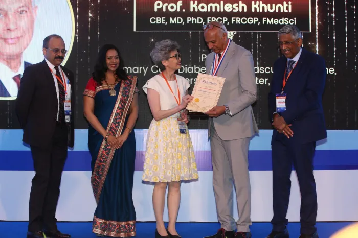 Professor Kamlesh Khunti presented with a Mohans Gold Medal Oration Award